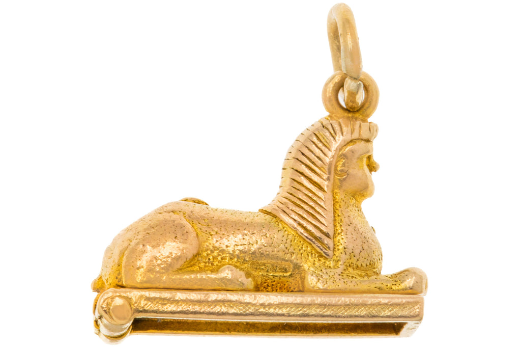 Solid 9ct Gold Opening Sphinx Charm