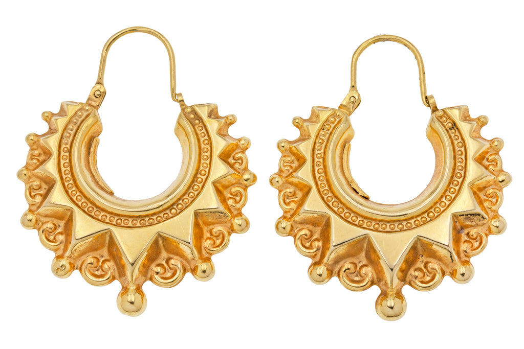 9ct Gold Creole Hoop Earrings