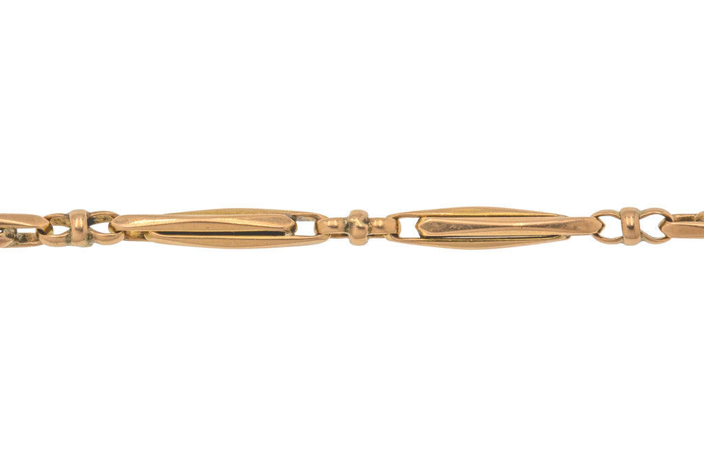 Austro Hungarian 15ct Gold Fancy Link Bracelet, 3.1g