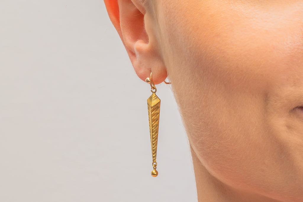Antique 15ct Gold Drop Earrings
