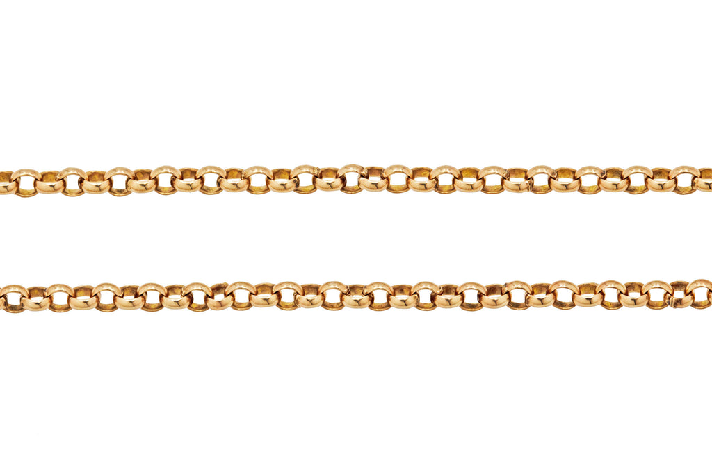 20" Antique 9ct Gold Pendant Chain, 3.4g