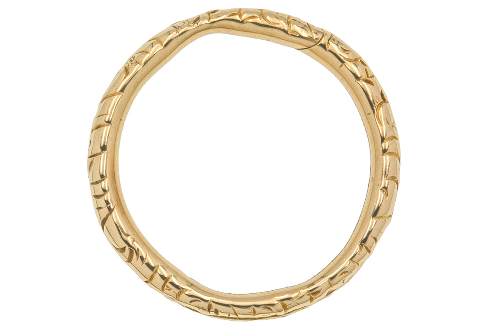 Georgian 15ct Gold Split Ring, 18mm
