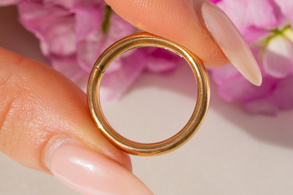 Victorian 15ct Gold Split Ring, 21.5mm