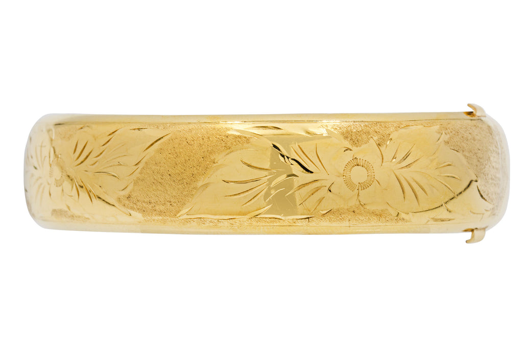 Engraved 12ct Rolled Gold Bangle