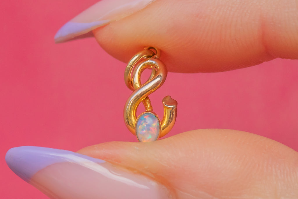 Antique 15ct Gold Opal Charm