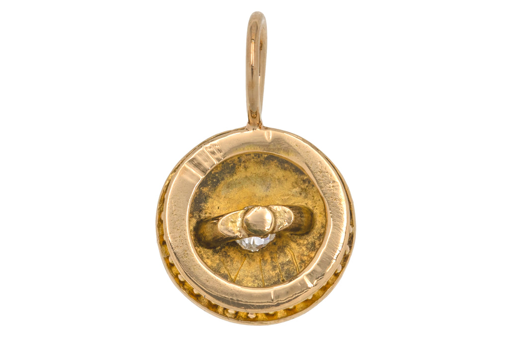Antique 15ct Gold Diamond Charm