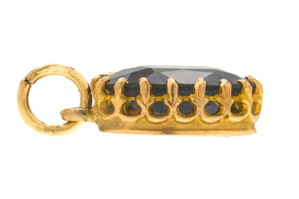 Antique 15ct Gold Sapphire Charm, 0.36ct