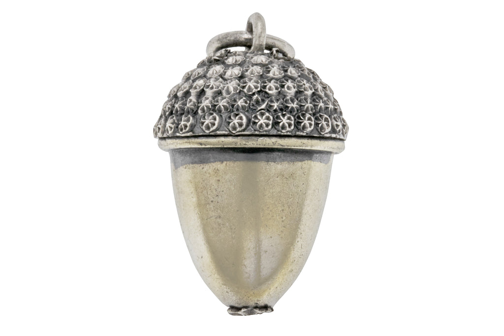 Antique Silver Acorn Charm