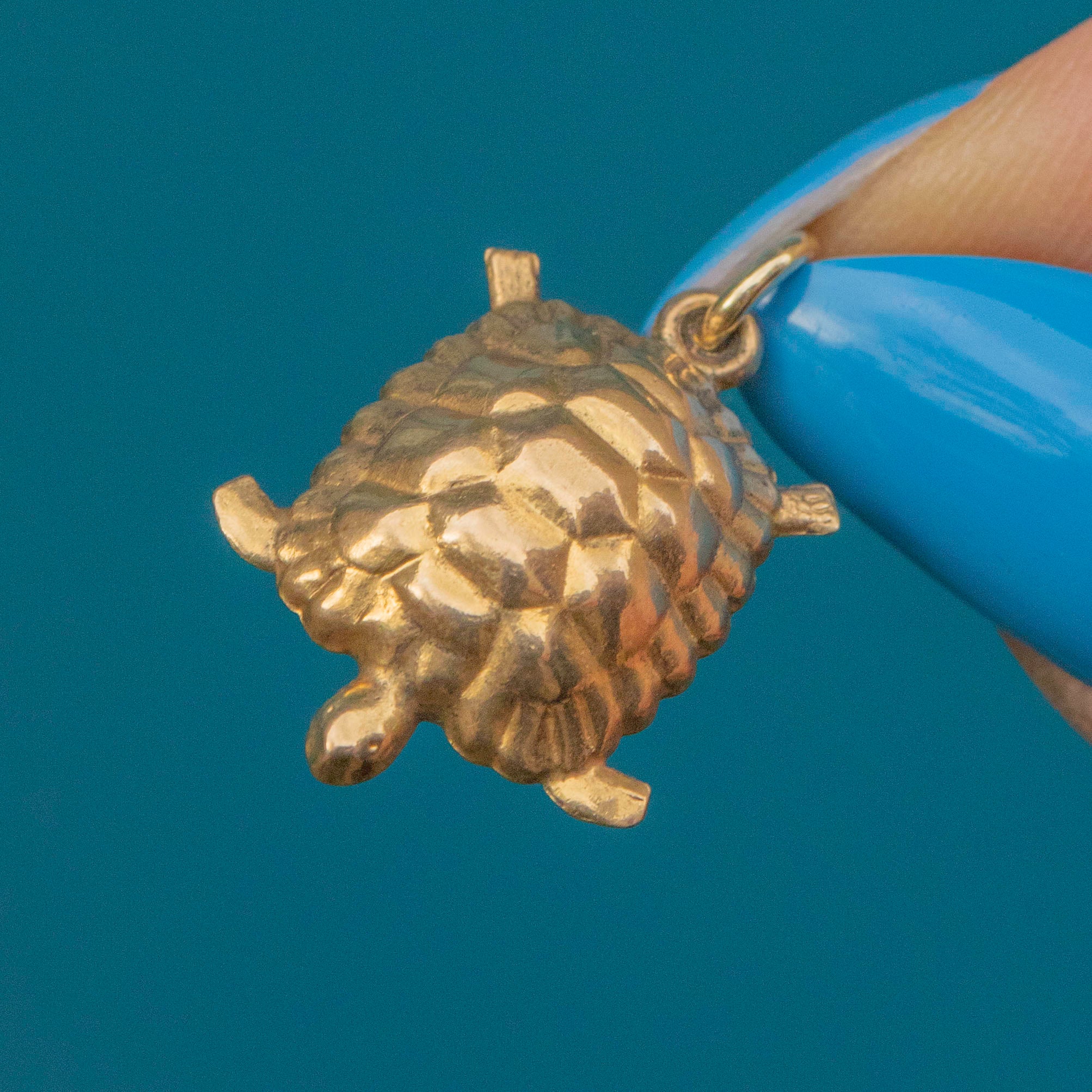 Turte Gems 9ct Gold Turtle Charm