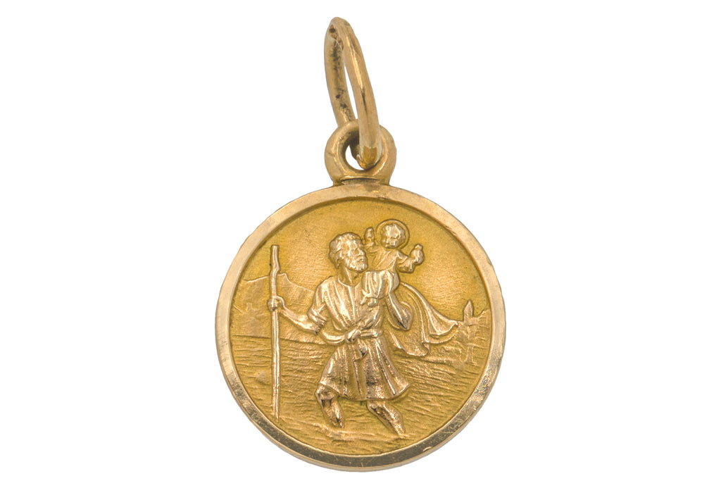 9ct Gold St Christopher Charm