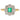 Edwardian 18ct Gold Emerald Diamond Flower Cluster Ring, 1.43ct Diamonds