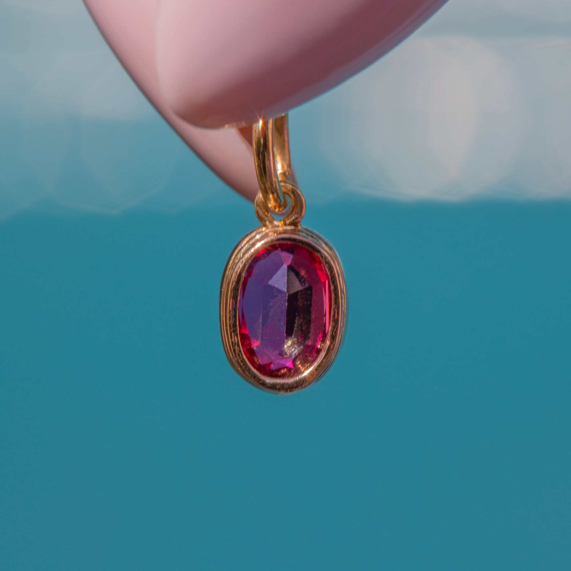Charming Ruby Antique 18ct Gold Ruby Charm, 1.00ct