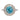 Antique 18ct White Gold Blue Zircon Diamond Cluster Ring, 1.95ct Zircon.