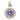 Antique 18ct Gold & Silver Purple Spinel Diamond Cluster Pendant, 3.42ct Spinel.