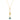 Antique 15ct Gold Blue Zircon & Diamond Drop Necklace, 2.13ct Zircon