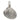 Victorian Silver Mussel Pendant