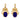 9ct Gold Lapis Lazuli Drop Earrings, 2.00ct.