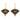 Art Deco Shakudo Damascene Fan Earrings, 9ct Gold Hooks