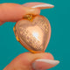 Victorian 9ct Gold Engraved Locket