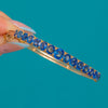 Rare Victorian Natural Sapphire Bangle - 7.85cts Sapphire