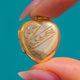9ct Gold Heart Engraved Locket