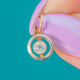 Victorian 15ct Gold Diamond Target Charm
