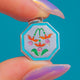 Dainty Antique Silver Fuchsia Flowers Silver Charm, Thomas L Mott