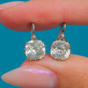 Victorian Silver White Paste Earrings