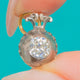 Georgian 18ct Gold & Silver Paste Collet Set Charm