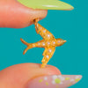 Antique 18ct Gold Pearl Swallow Bird Charm