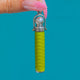Antique Chartreuse Green Guilloche Enamel Mechanical Pencil Pendant