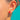 14ct Gold Red Coral Stud Earrings, Secure Screw-In Backs