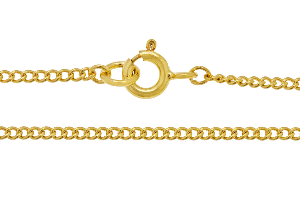 30.5" Edwardian 15ct Gold Pendant Chain