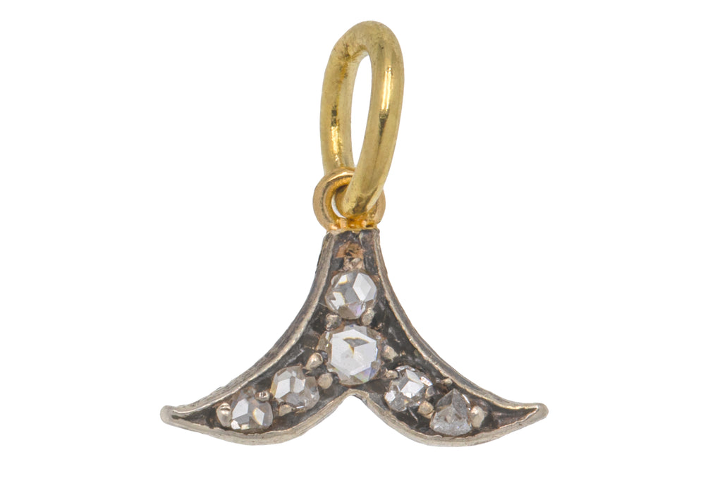 Antique 18ct Gold Rose-Cut Diamond Charm