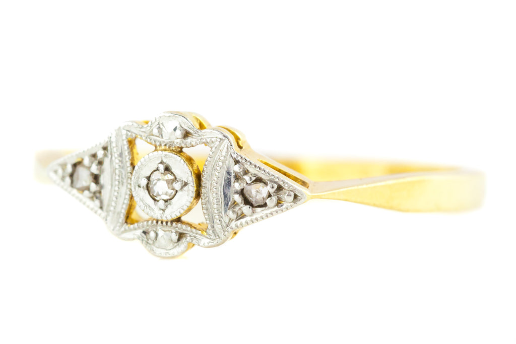 18ct Gold and Platinum Art Deco Diamond Ring c.1920