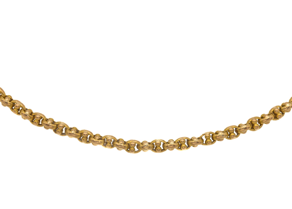 25" Victorian 15ct Gold Fancy Belcher Chain, 17.7g