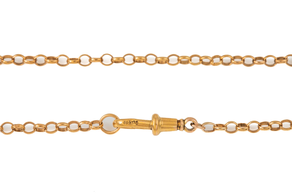 Antique Rose Gold Belcher Chain, 25 & 1/2" (7.7g)