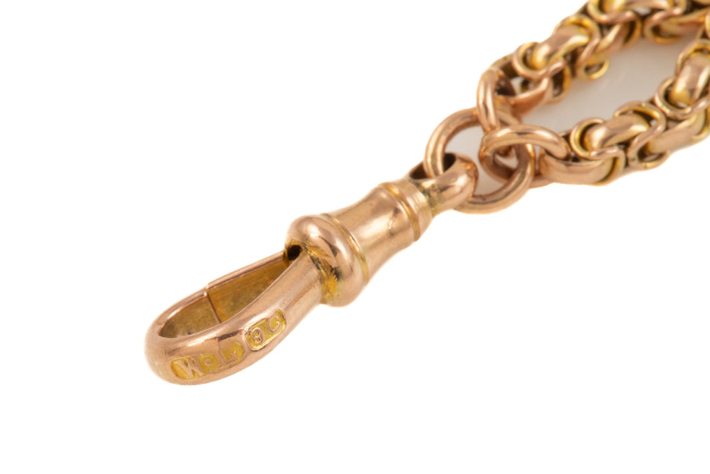 Antique Gold Fancy Belcher Chain, 59 & 1/4" (25.9g)