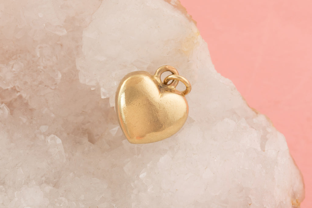 Antique 9ct Gold Heart Pendant