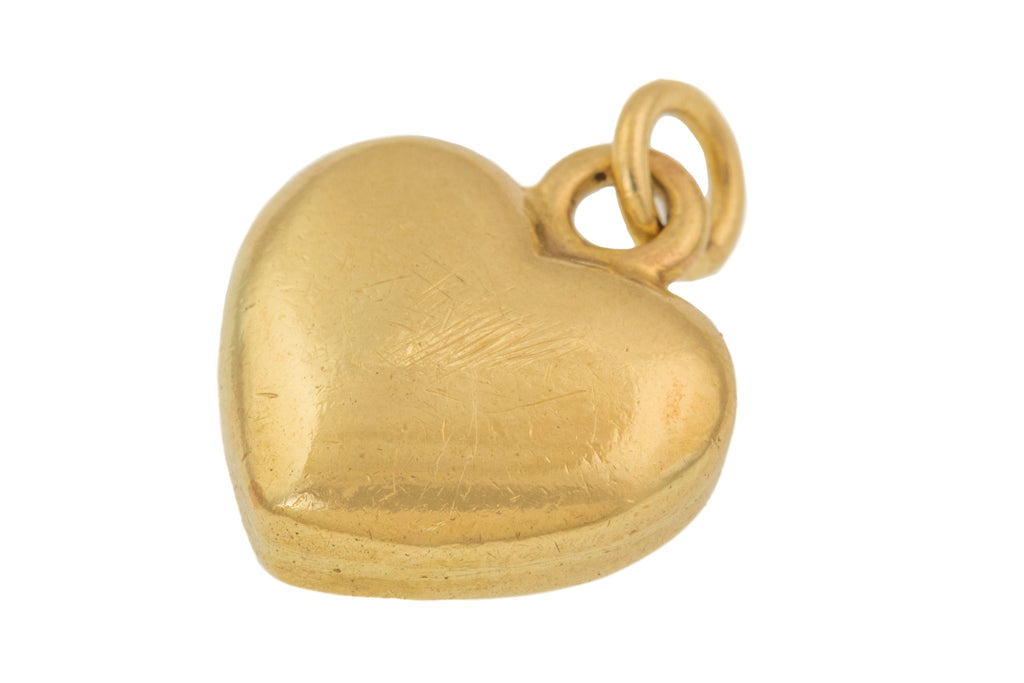Antique 9ct Gold Heart Pendant