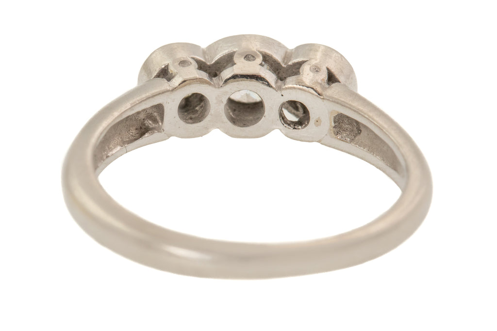 Platinum Diamond Trilogy Engagement Ring - 0.50ct