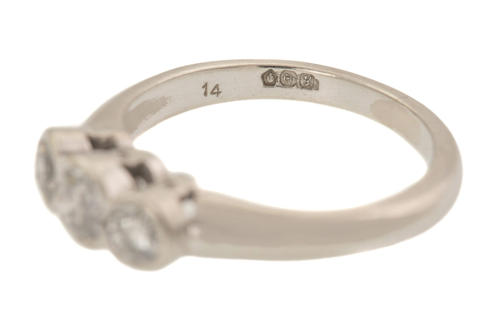 Platinum Diamond Trilogy Engagement Ring - 0.50ct
