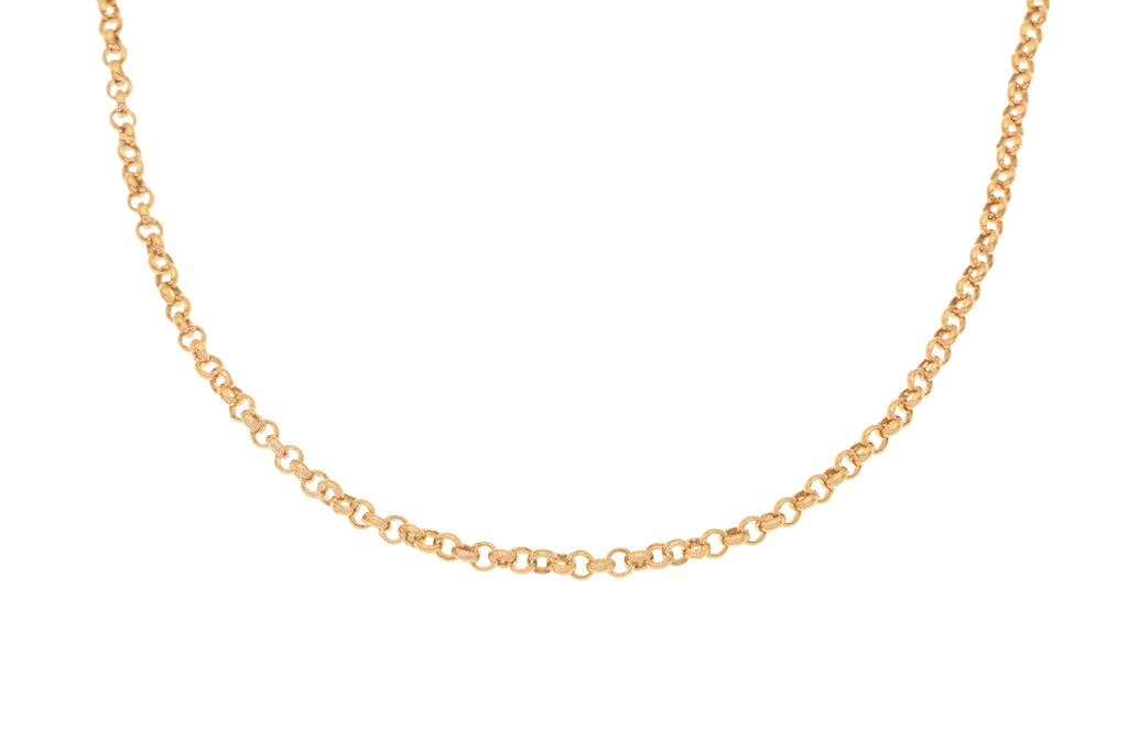 21.5" Skinny 9ct Rose Gold Belcher Chain, 9.5g