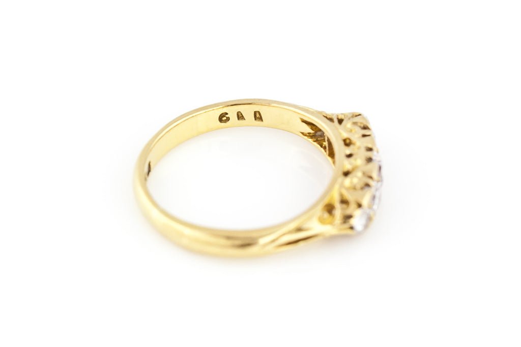 18ct Gold Antique 5 Stone Diamond Ring (0.31ct) c.1916