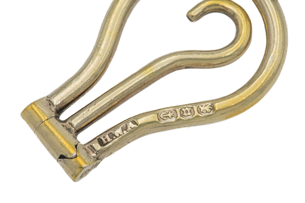 Victorian Silver Button Hook Pendant