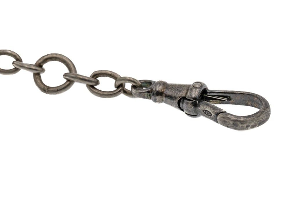Victorian Silver Tassel Drop Pendant with Dog Clip