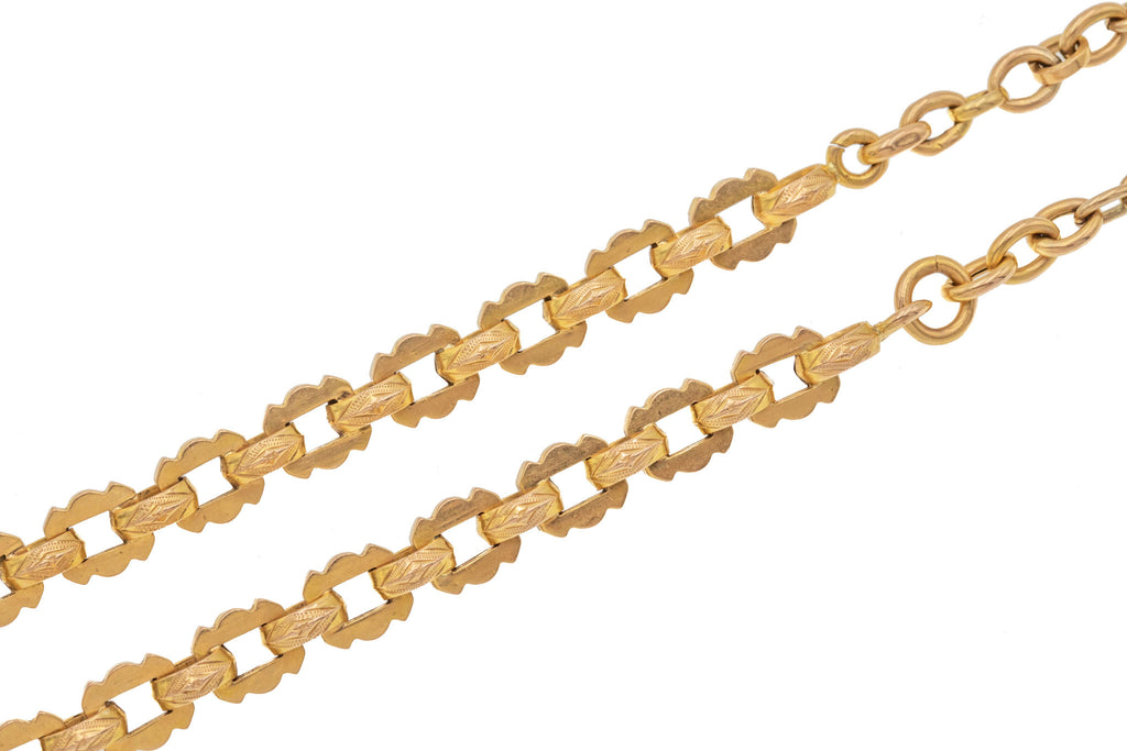 15" 18ct Gold French Choker Chain, 22.6g