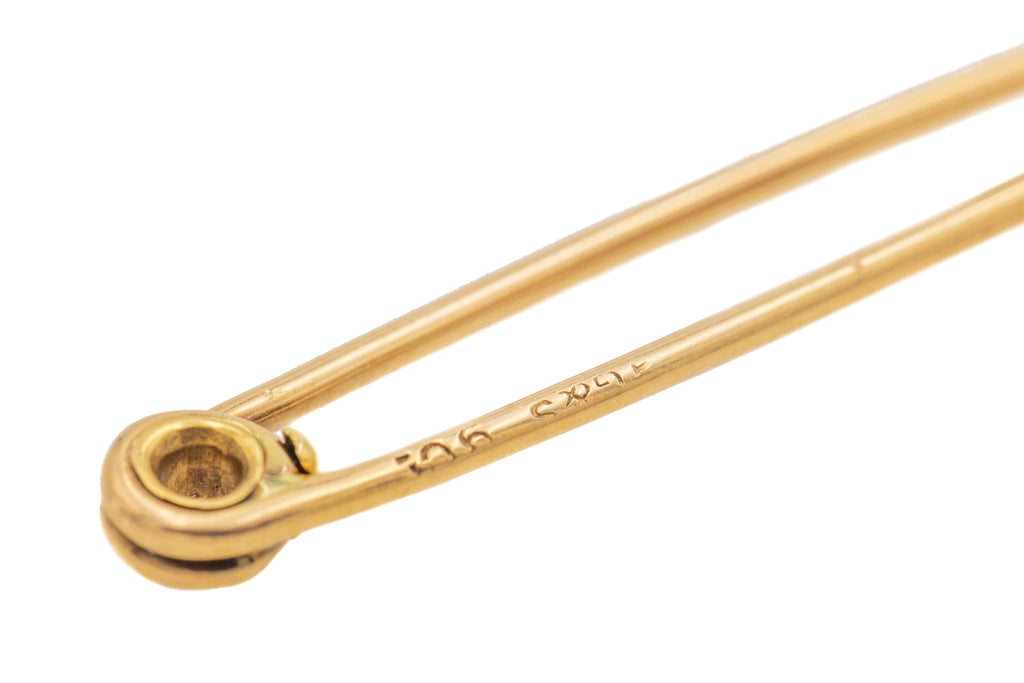 Victorian 9ct Gold Stock Pin, 43.5mm
