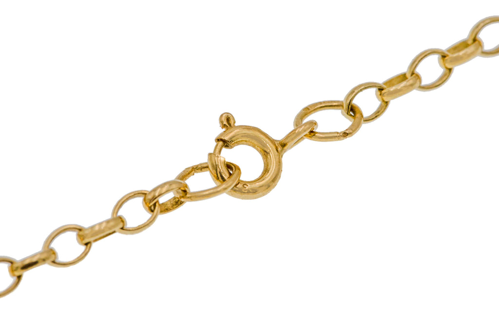 18" 9ct Gold Skinny Belcher Chain, 4.6g