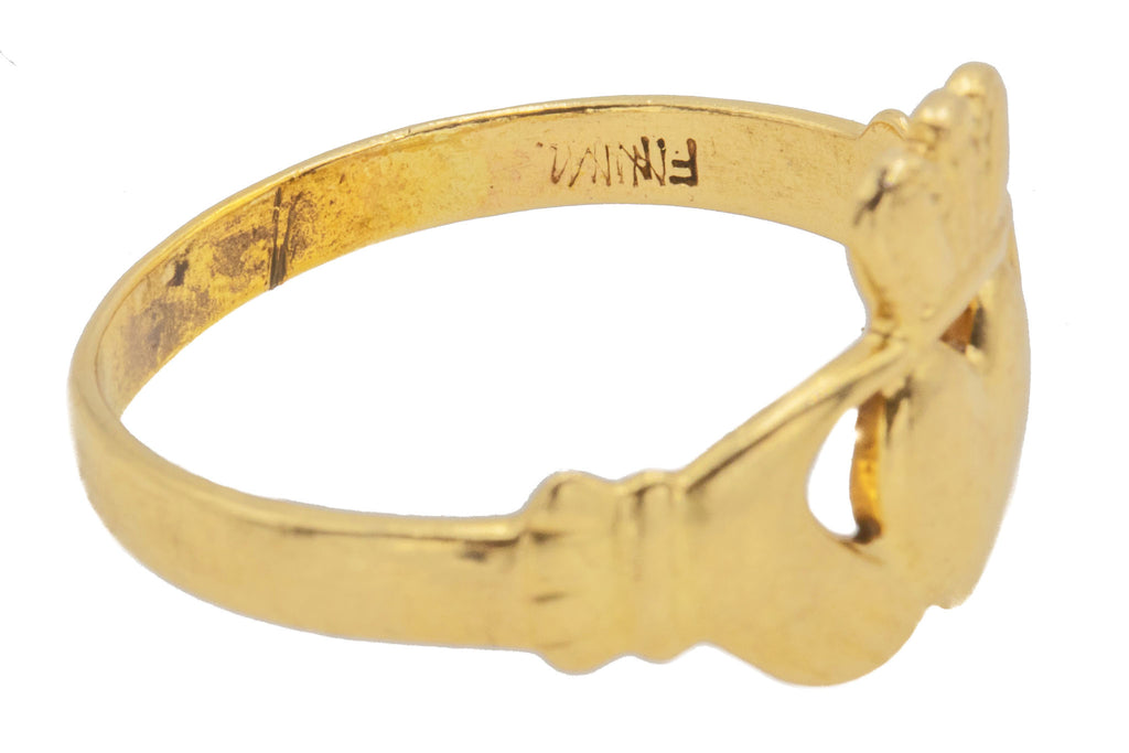 Irish 14ct Gold Claddagh Heart Ring
